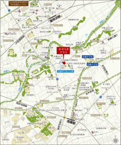 せせらぎテラス地図